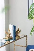 Angel Wing Book Ends - Gold