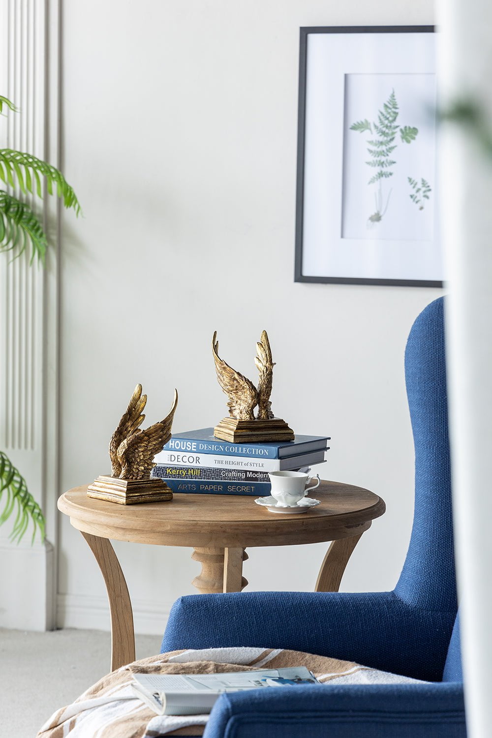Angel Wing Book Ends - Gold