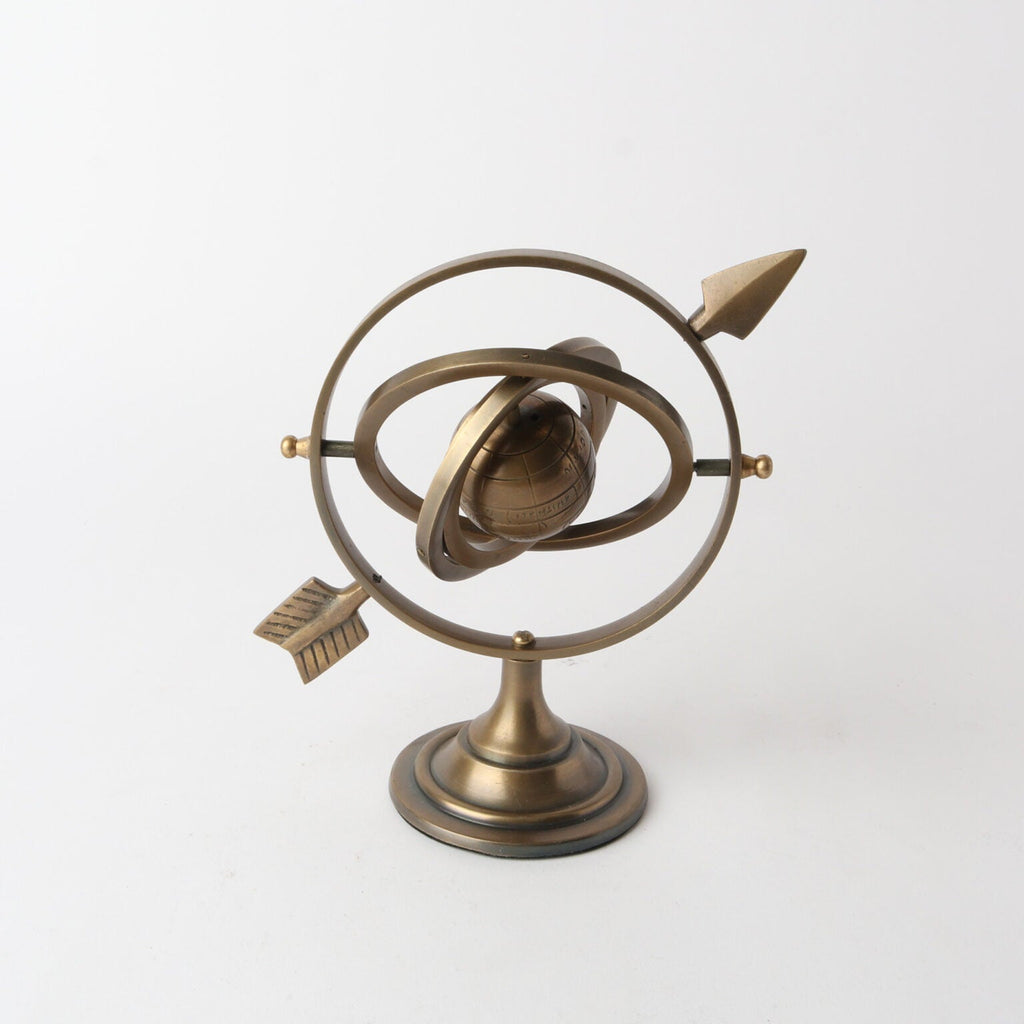 Antique Brass Armillary Sphere (22cm) at Online8 Furniture Auckland NZ