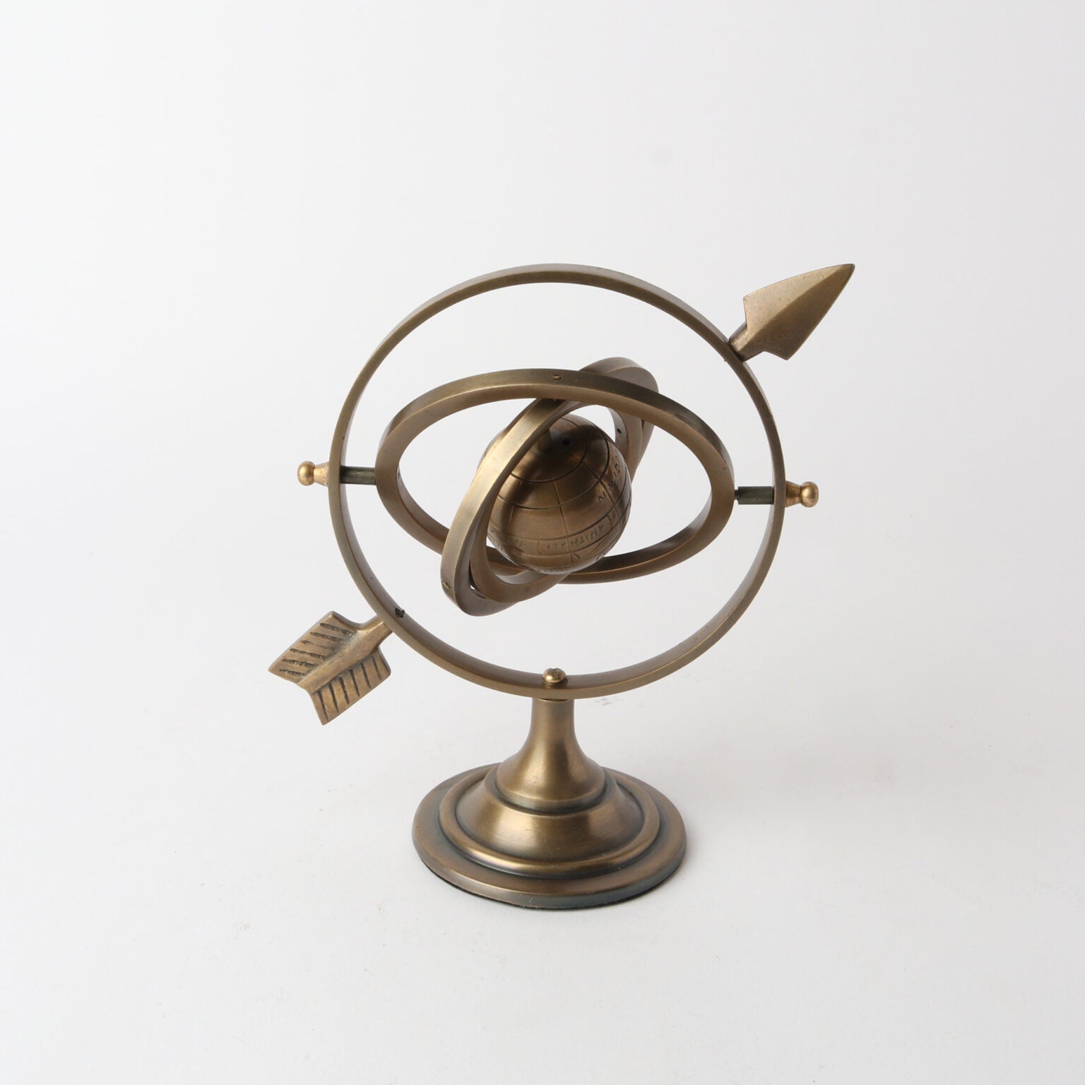 Antique Brass Armillary Sphere (22cm) at Online8 Furniture Auckland NZ