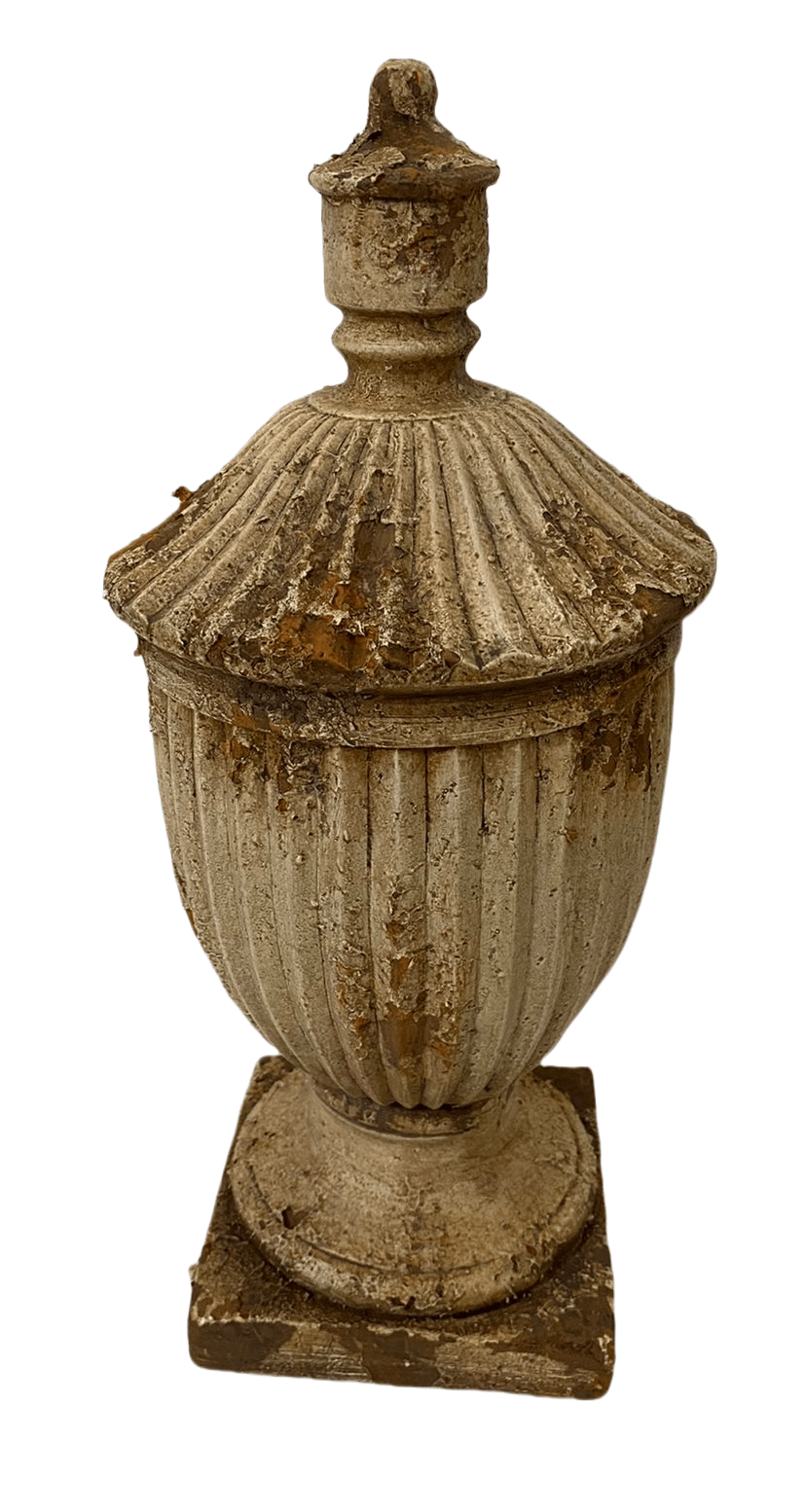 Antique Urn with Lid - indoor/outdoor