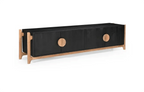 Antler 4 Door Entertainment Unit - Natural & Black