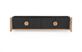 Antler 4 Door Entertainment Unit - Natural & Black