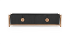 Antler 4 Door Entertainment Unit - Natural & Black