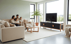 Antler 4 Door Entertainment Unit - Natural & Black