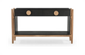 Antler 2-Drawer Console Table – Black & Natural
