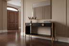 Antler 2-Drawer Console Table – Black & Natural
