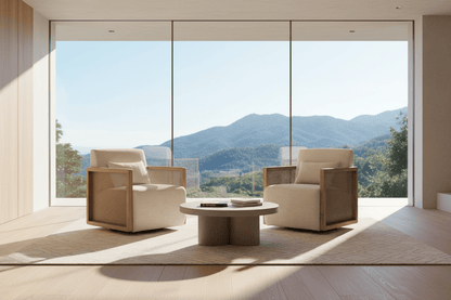 Archer Rattan Swivel Armchair at online8 furniture store Auckland