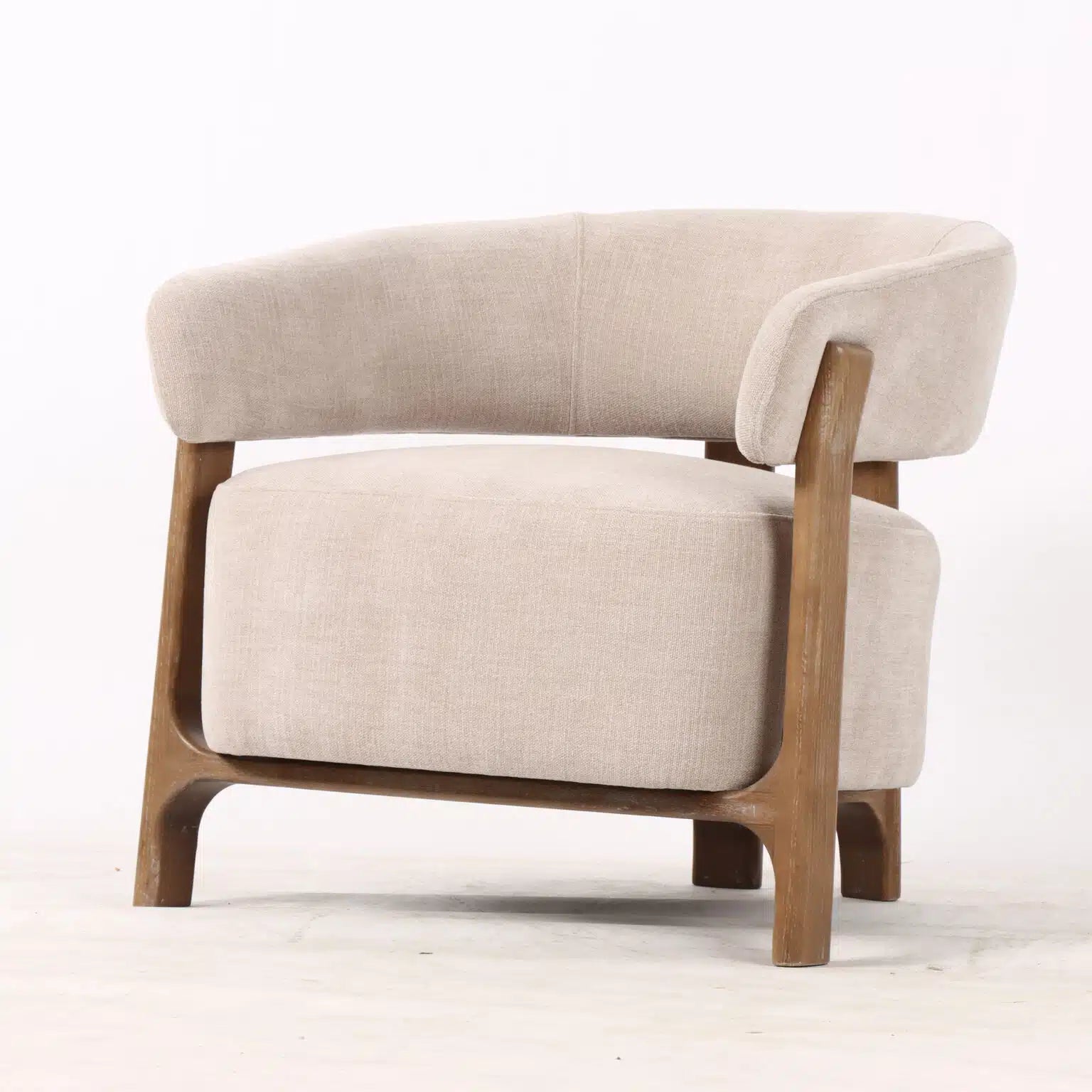 Arcus Lounge Chair - Luxe Linen at online8 furniture store Auckland