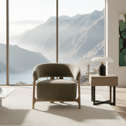 Arcus Lounge Chair - Luxe Olive