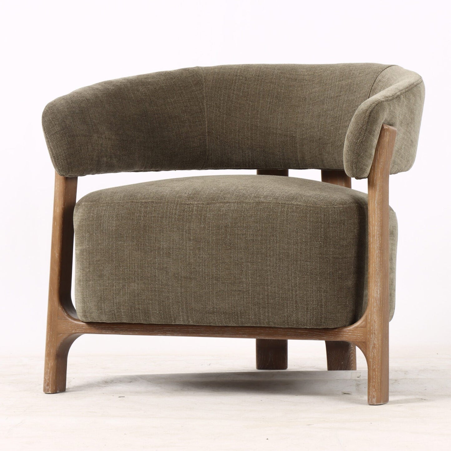 Arcus Lounge Chair - Luxe Olive at online8 furniture store Auckland