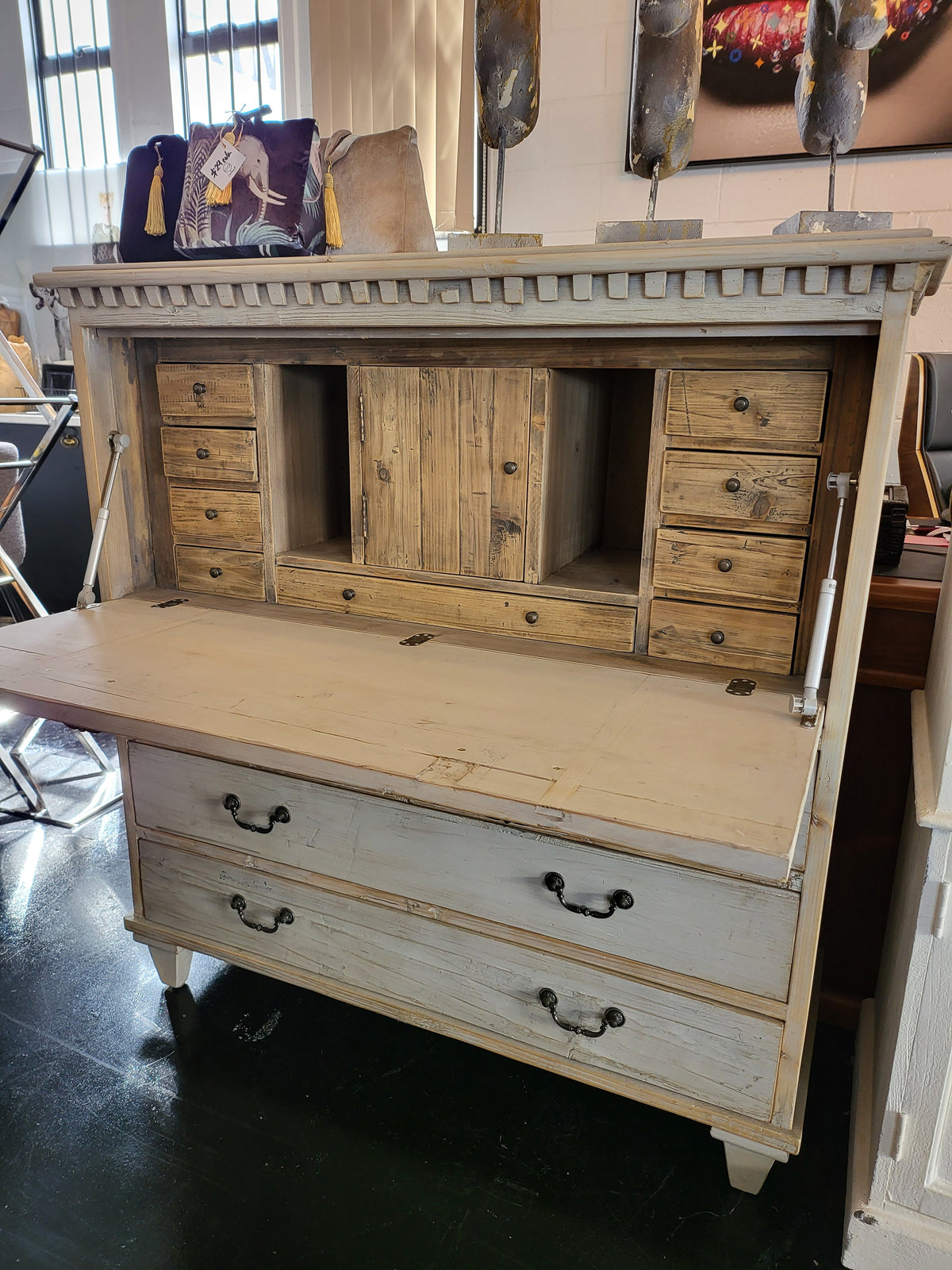 Artesia Penman Secretary Desk - Belgium White