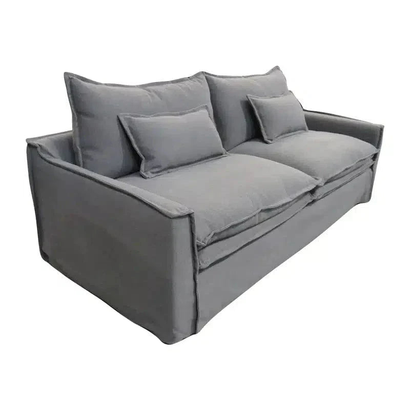 Atlanta 3 Seat Slipcover Sofa - Grey