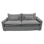 Atlanta 3 Seat Slipcover Sofa - Grey