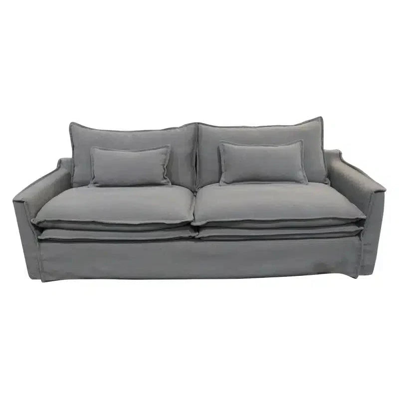 Atlanta 3 Seat Slipcover Sofa - Grey