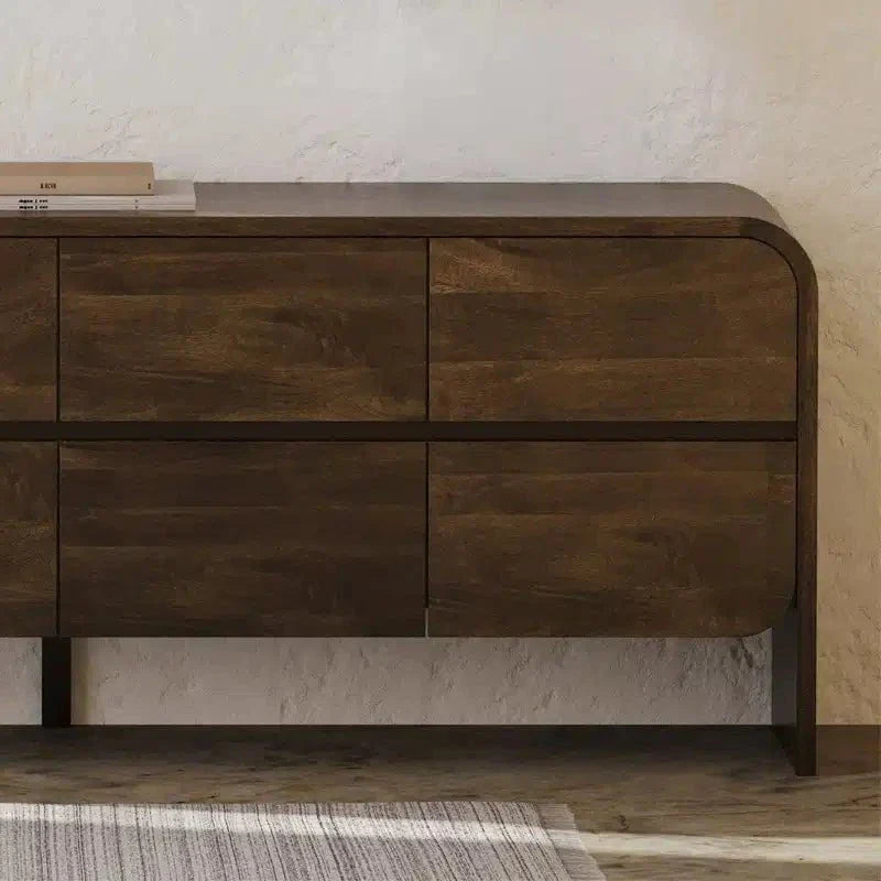 Aurora Sideboard 8 Drawer - Premium Brown