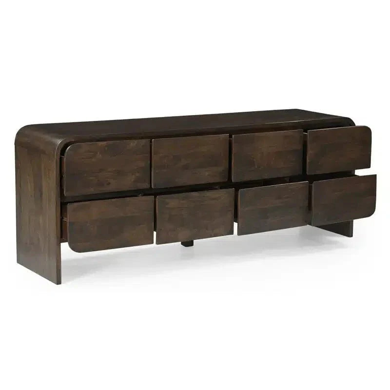 Aurora Sideboard 8 Drawer - Premium Brown