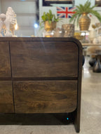 Aurora Sideboard 8 Drawer - Premium Brown