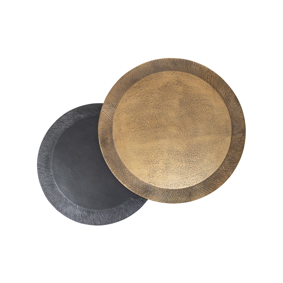 Barcelona Aluminium and Iron Side Table Set of 2 at Online8 Furniture Auckland NZ