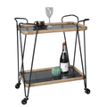 Baxton Bar Cart Trolley with Wheels