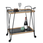 Baxton Bar Cart Trolley with Wheels