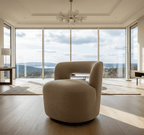 Bayberry Swivel Chair - Clay