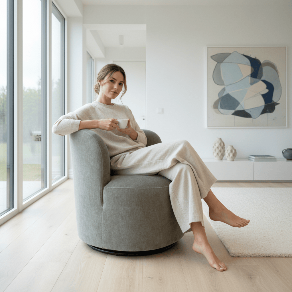 Bayberry Swivel Chair -Sage