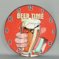 Beer Time Clock - 34Cm