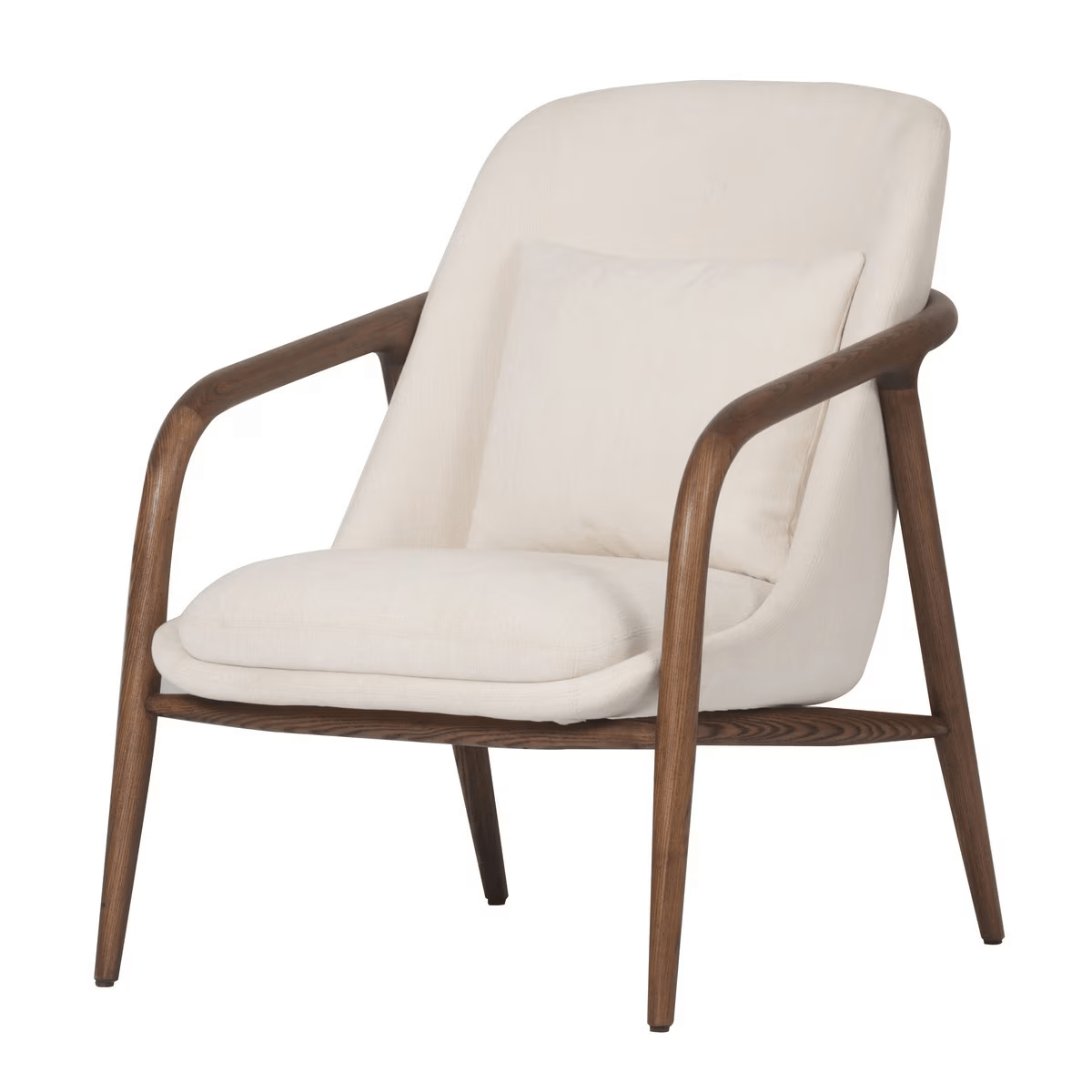 Bella Occasional Chair - Cream/Walnut
