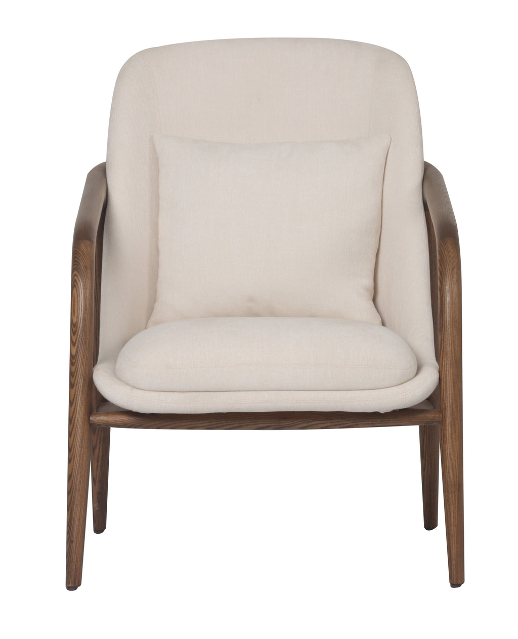 Bella Occasional Chair - Cream/Walnut