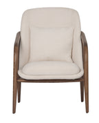Bella Occasional Chair - Cream/Walnut