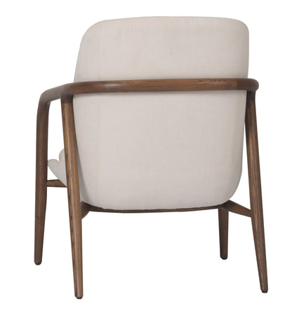 Bella Occasional Chair - Cream/Walnut