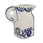 Bettina Ceramic Vase 24cm -White / Blue