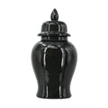 Black Ceramic Ginger Jar - Large