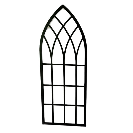 Black Metal Mirror - Indoor/Outdoor