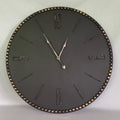 Black With Gold Number Clock - 60cm