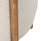 Bowie Rounded Fabric Tub Armchair