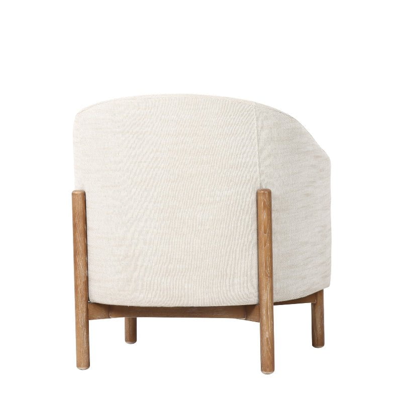 Bowie Rounded Fabric Tub Armchair