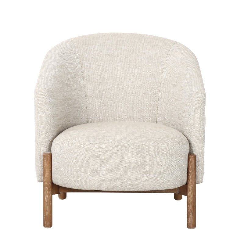 Bowie Rounded Fabric Tub Armchair