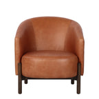 Bowie Rounded Leather Tub Armchair