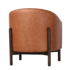 Bowie Rounded Leather Tub Armchair