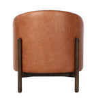 Bowie Rounded Leather Tub Armchair