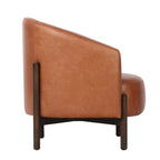 Bowie Rounded Leather Tub Armchair