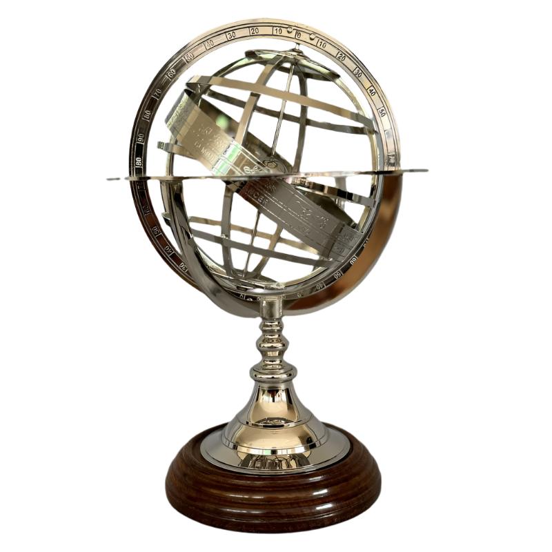 Brass Finish Armillary Sphere Globe at Online8 Furniture Auckland NZ