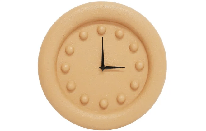 Bubble Wall Clock - Textured Terracotta