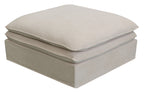 Calais 4 Pcs Slipcover Modular Sofa with Ottoman