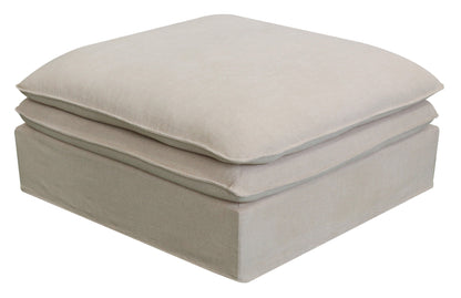 Calais 4 Pcs Slipcover Modular Sofa with Ottoman