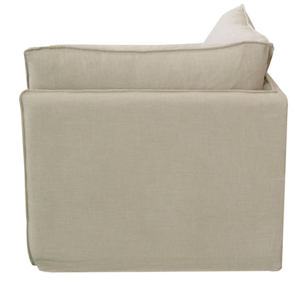 Calais 4 Pcs Slipcover Modular Sofa with Ottoman