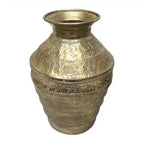 Calypso Hand Hammered Metal Urn - Gold