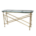 Campaign Console Table - Antique Brass at Online8 Furniture Auckland NZ